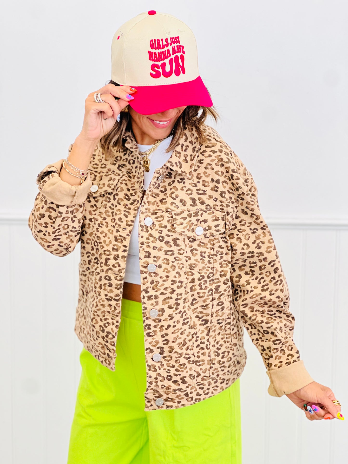 Risen Camel Leopard Jacket (Reg & Plus)
