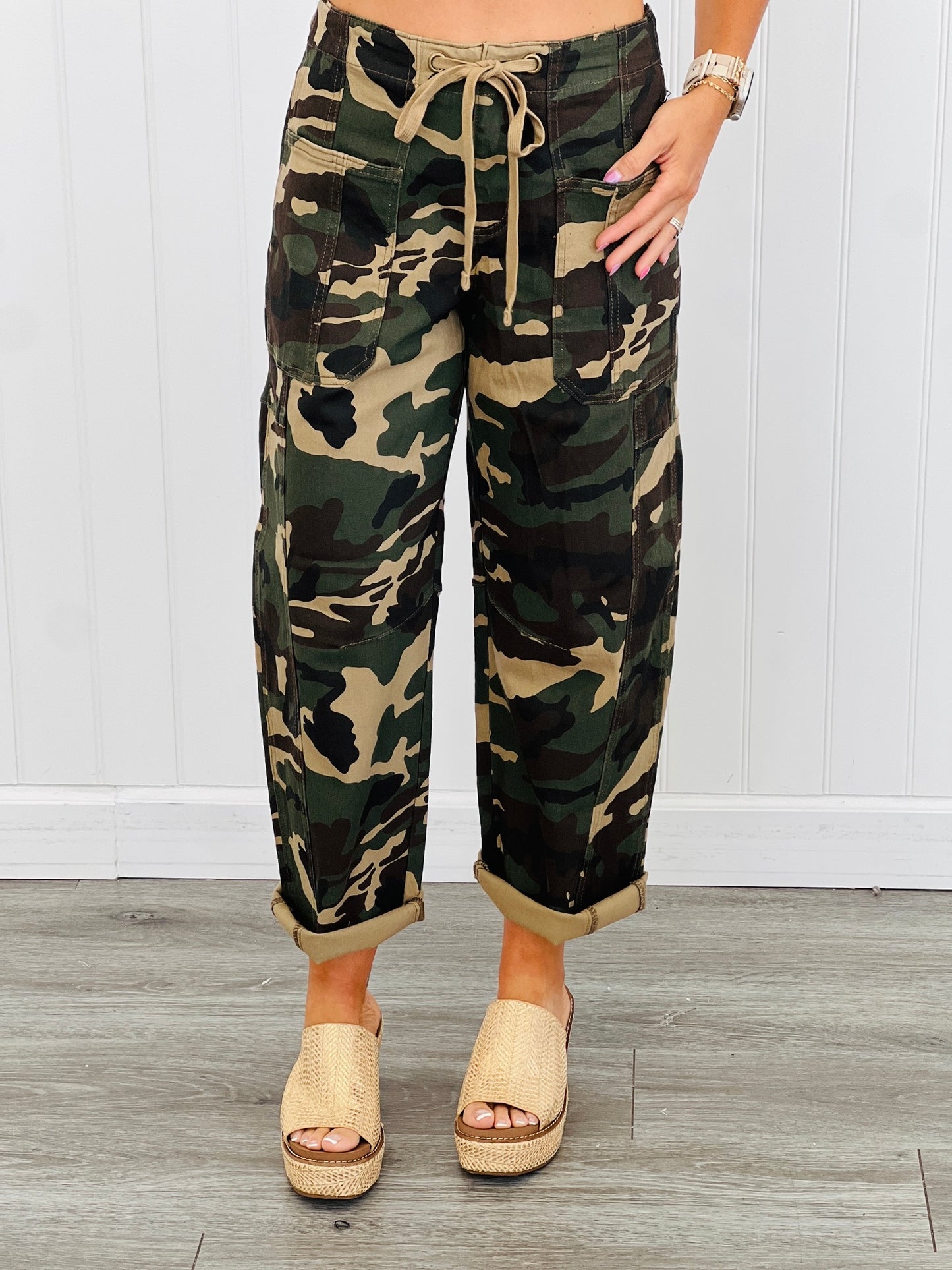 Risen Camo Walk In Nature Barrel Pants (Reg & Plus)