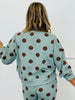 Sage/Brown Polka Dot Sweatshirt (Reg.)