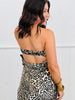 Brown Leopard Open Back Maxi Dress (Reg.)