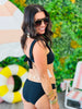 Black Swirl Detail Bikini 2 Piece Swimsuit (Reg.)
