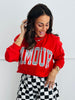 Red Plaid Amour Graphic Sweatshirt (Reg.)