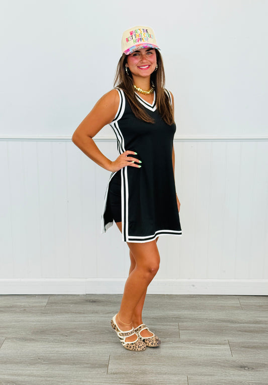 Black Sideline Tunic Biker Set (Reg. and Plus)