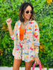 Crinkle Gauze Sunset Print Shorts Set (Reg.)
