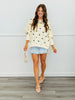 Ivory/Black Polka Dot Oversized Sweatshirt (Reg.)