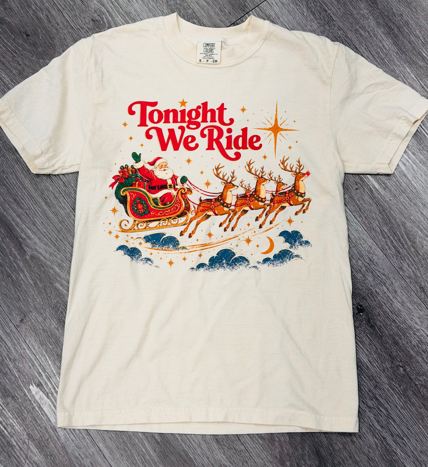 Tonight We Ride Santa Graphic Tee (Reg. and Plus)