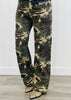Risen Camo Contrast Waist Jeans (Reg & Plus)