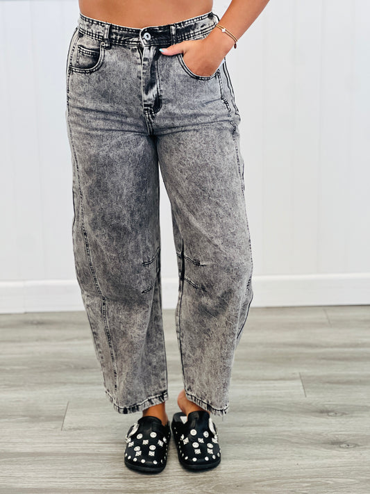 Grey Get On With It Denim Pants (Reg.)