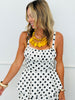 Ivory Dancing Dots Tiered Midi Dress (Reg.)