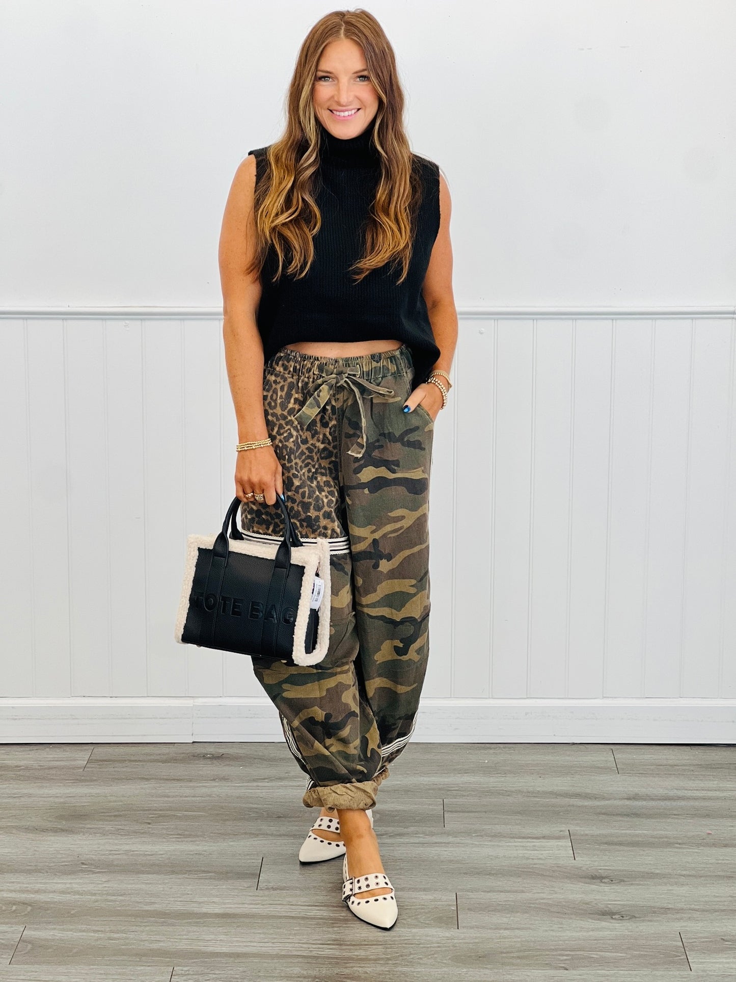 POL Olive Camo Mixed Prints Jogger Pants (Reg.)