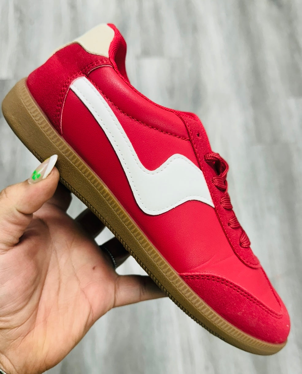Red Slip Into Style Sneakers
