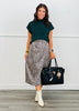 Leopard Print Midi Skirt (Reg. and Plus)