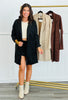 Faux Suede Open Front Longline Jacket (Reg. and Plus)- 3 Colors