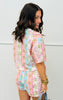 Pink Floral Print Top & Shorts Set (Reg.)