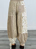 POL Sand Multi Floral Patchwork Pants (Reg.)