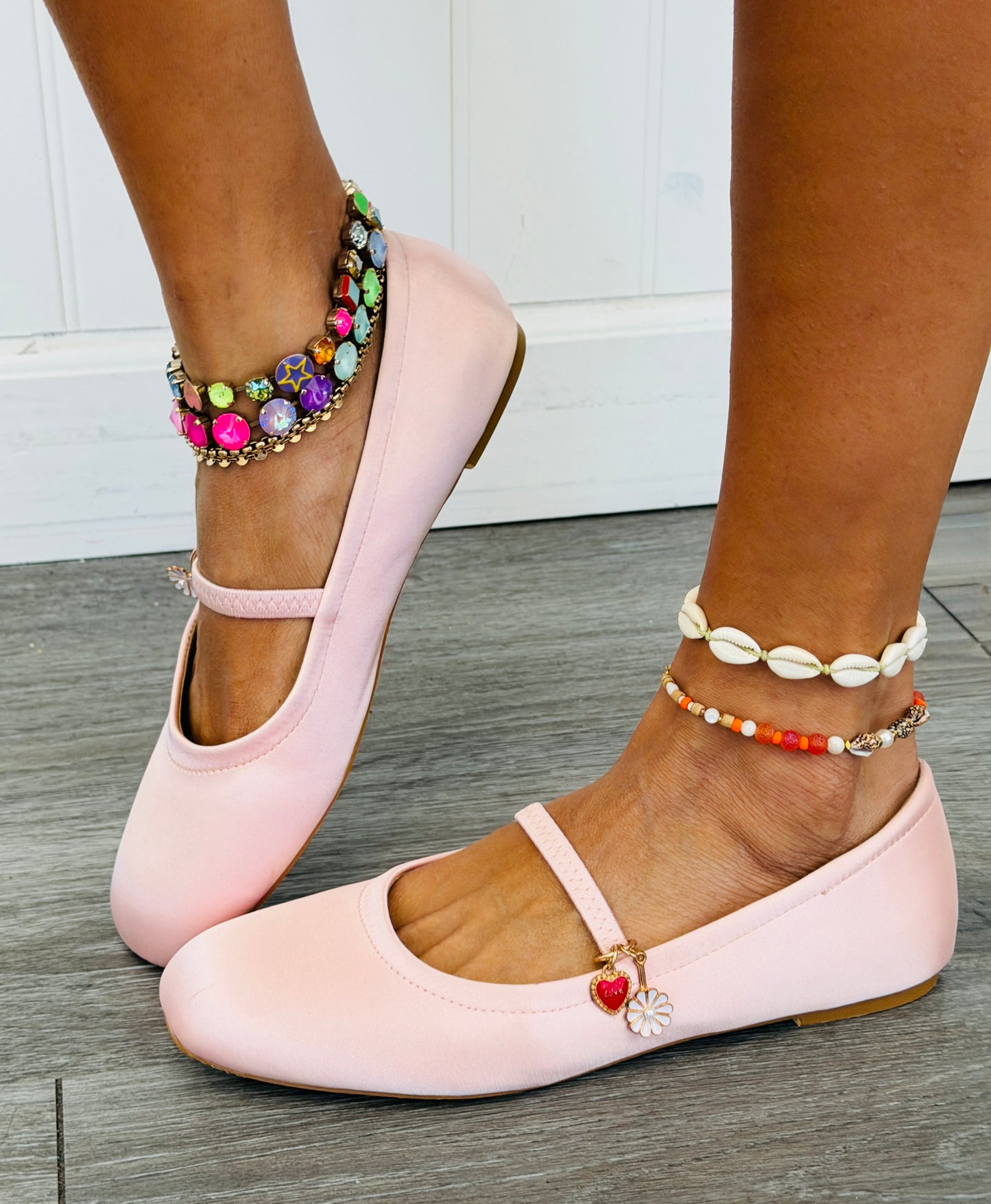 Light Pink Charming Moments Mary Jane Flats