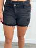 Black Stretch Crossover Shorts (Reg)