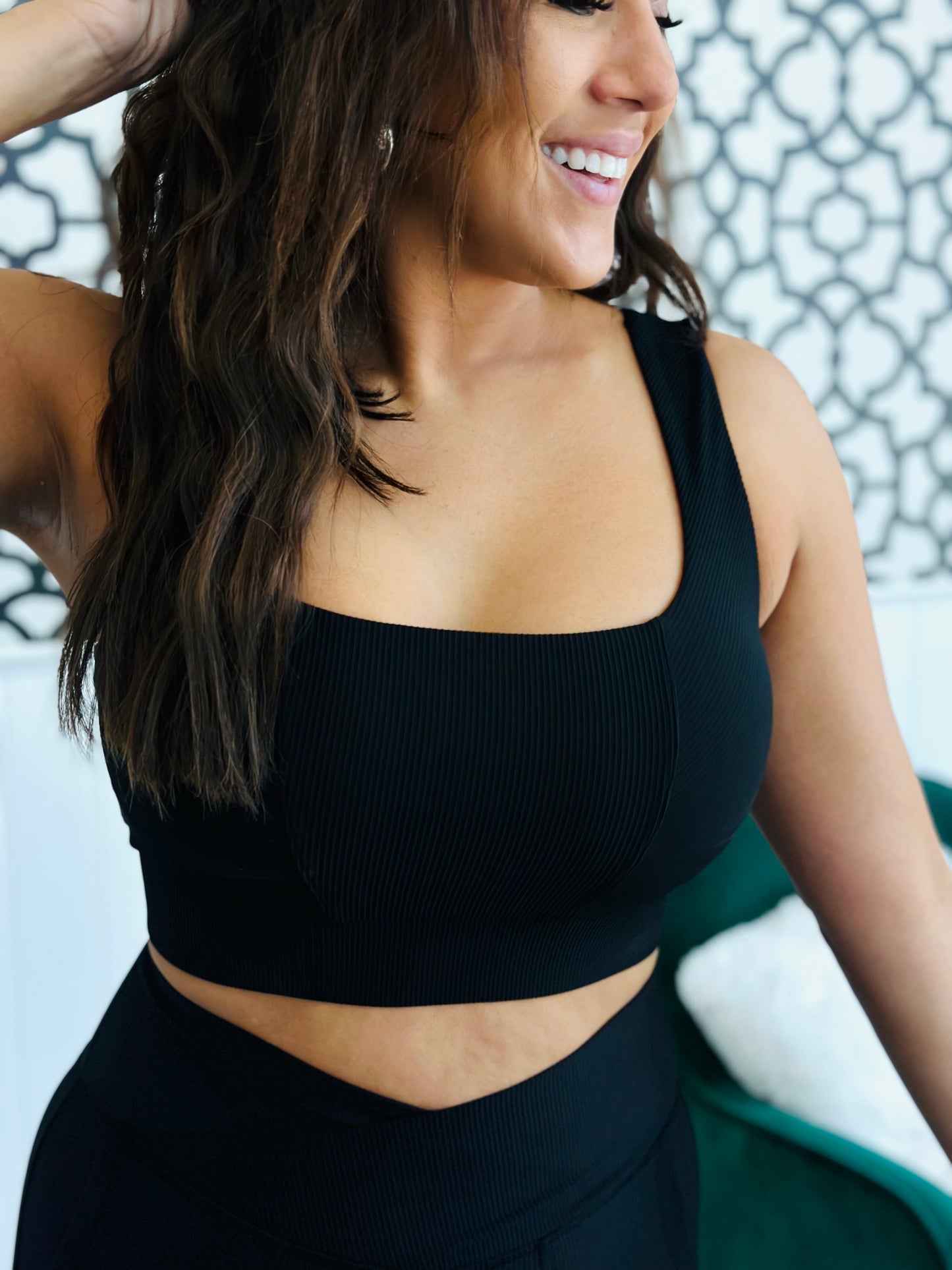 Square Neck Sports Bra (Reg & Plus) - 4 Colors
