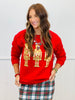 Red Metallic Nutcracker Sweatshirt (Reg. and Plus)