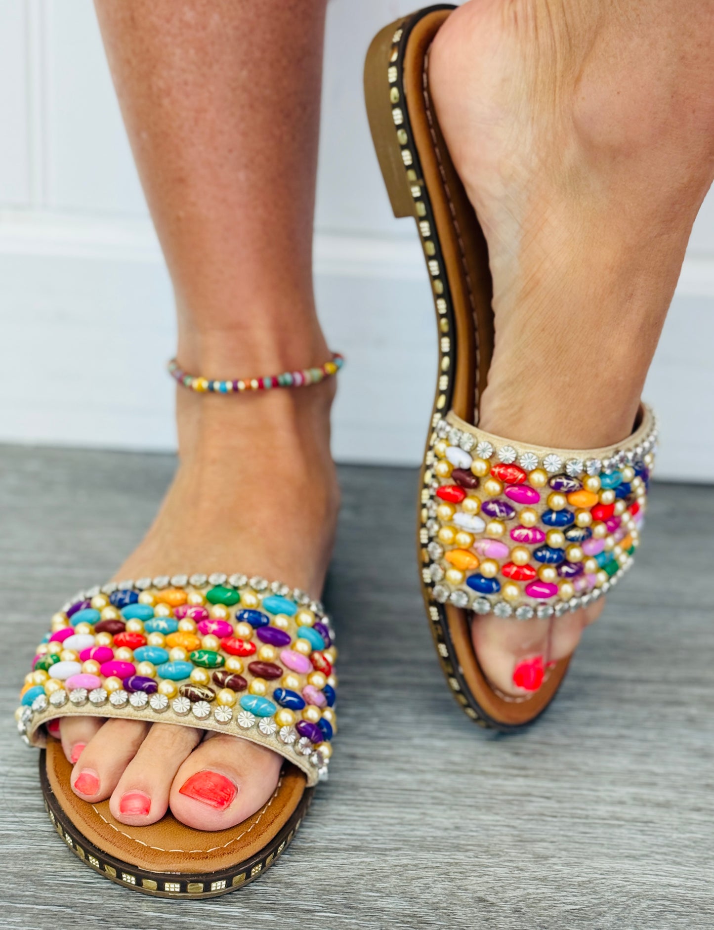 Gold Mosaic Moments Sandals