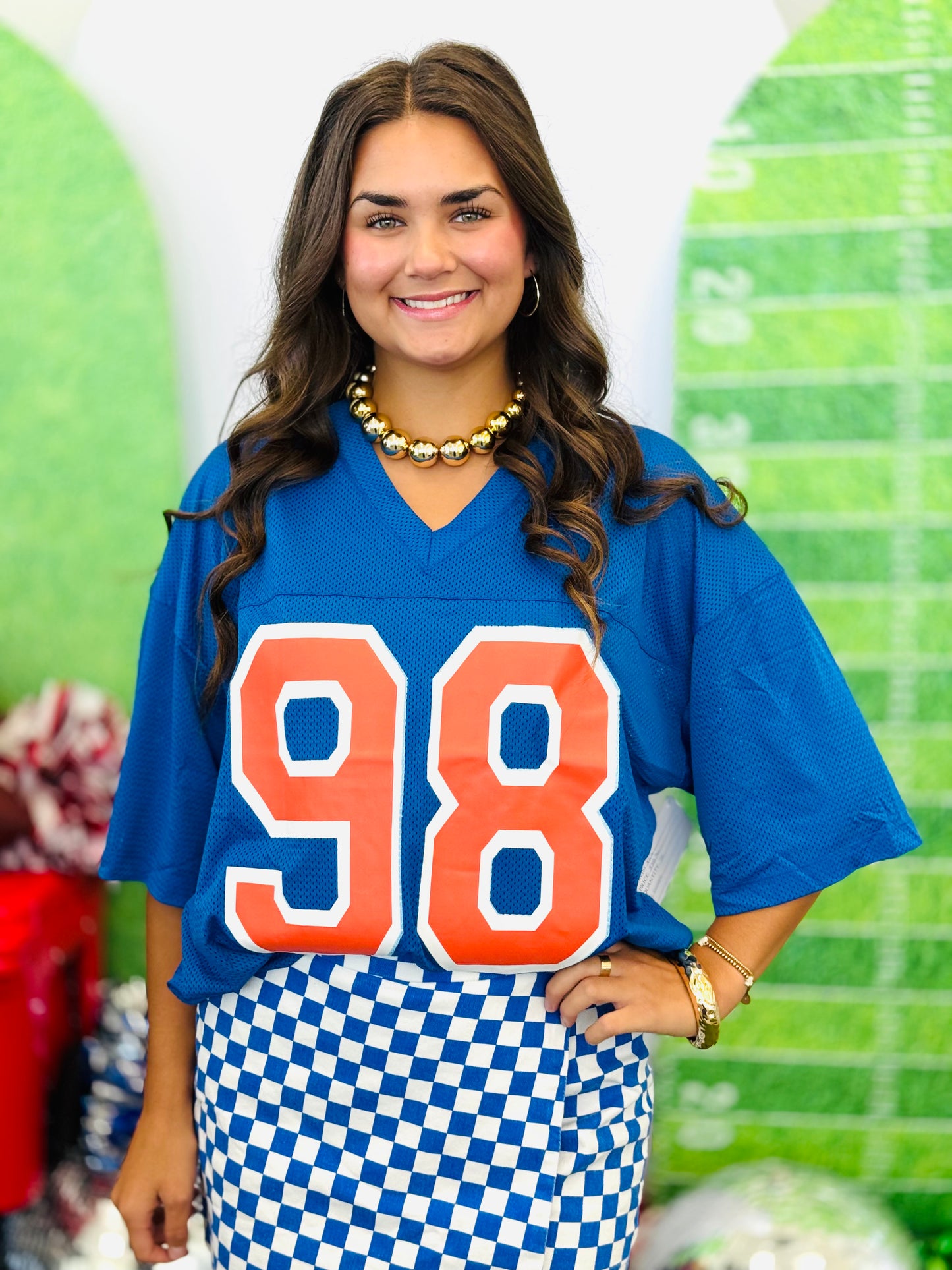 Number 98 Mesh Jersey Top (Reg.)-4 Colors