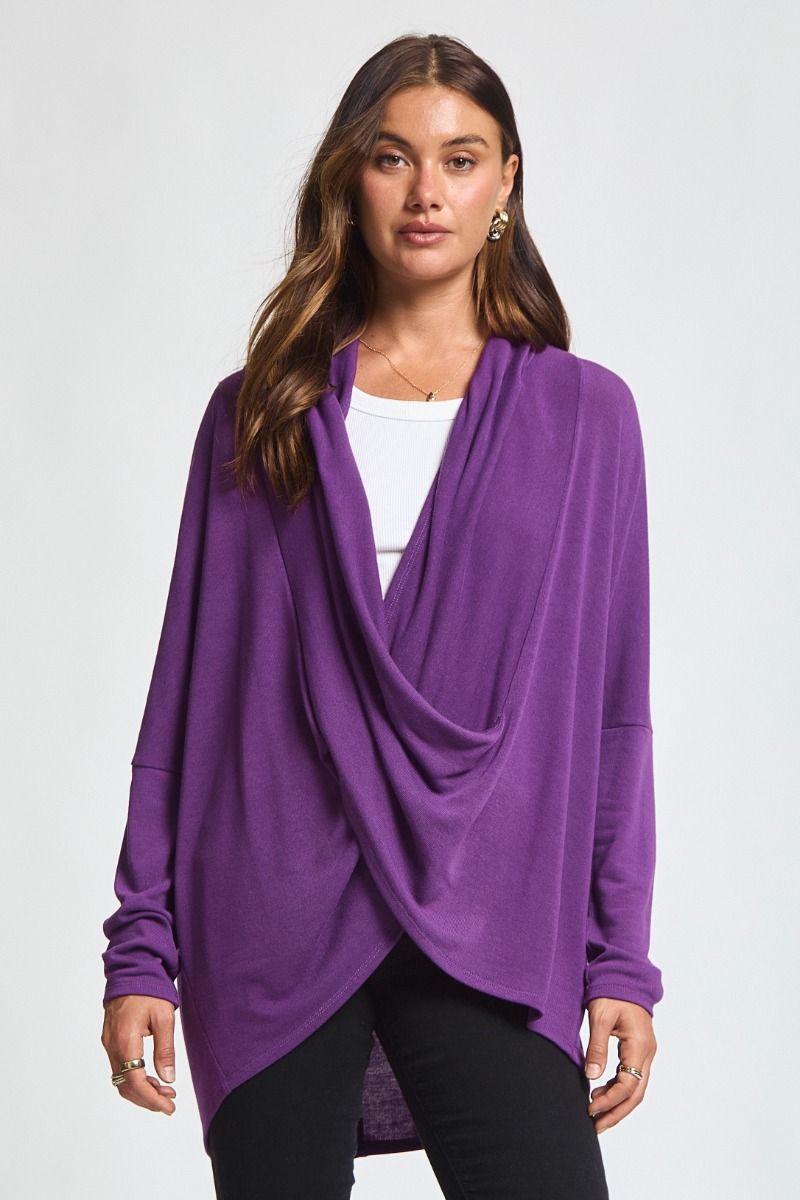 Dear Scarlett Hacci Wrap Top (Reg. and Plus) - 5 Colors