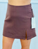Twill Side Slit Wrap Skort (Reg.)-3 Colors