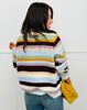 Burgundy Multi Striped Sweater Cardigan (Reg.)