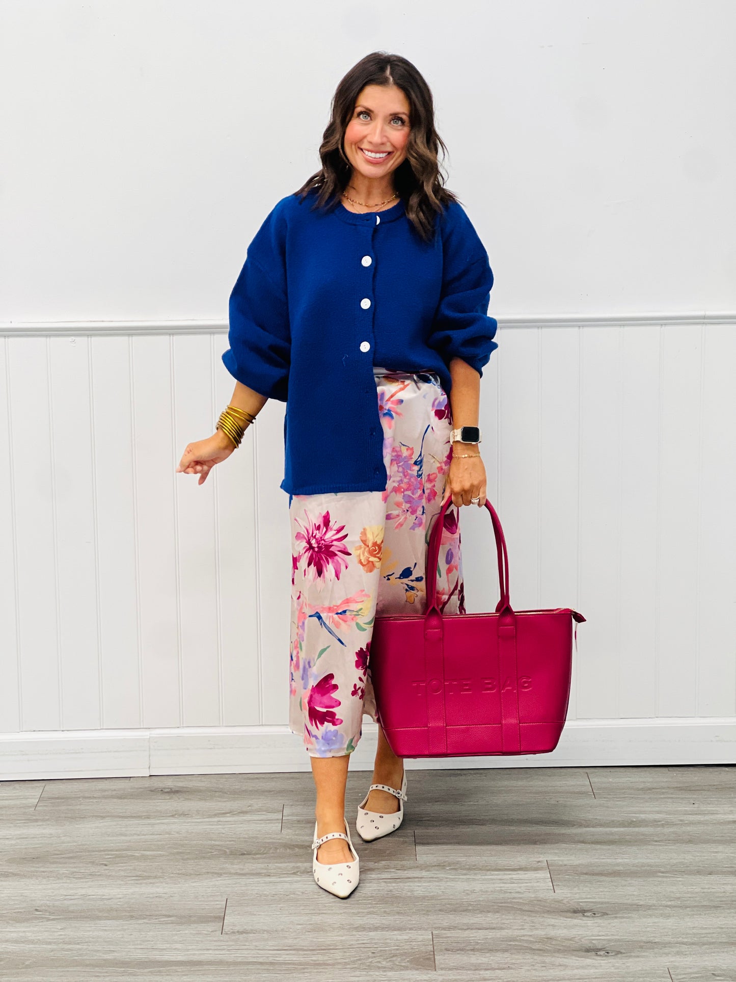Royal SueAnn Button Up Cardigan (Reg.)