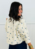 Cream/Navy Polka Dot Barn Jacket (Reg.)