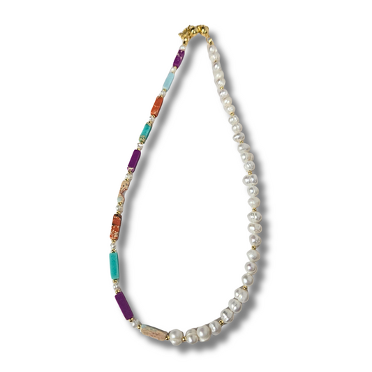 Life In Color Pearl Beaded Necklace