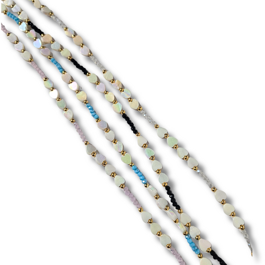 TJ - Candy Hearts Strand Necklace (4 Colors)