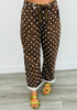 Brown Polka Dot Barrel Pants (Reg.)