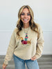 Taupe Dog Graphic Sweater Top (Reg.)