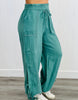 Side Slit Bow Tie Harem Pants (Reg.)-3 Colors