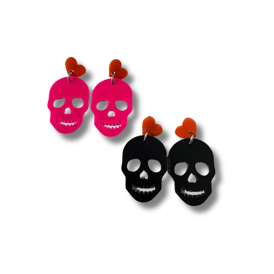 The Spooktacular Squad Skull Earrings (2 Colors)