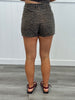 Brown Leopard Print Side Wrap Skort (Reg.)