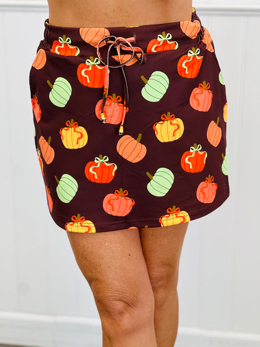 Harvest Hues Pumpkin Skort (Reg. & Plus)