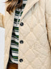 Coffee Quilted Pattern Jacket (Reg. and Plus)