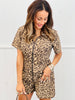 Leopard Utility Inspired Romper (Reg. and Plus)