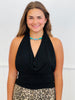 Halter Cowl Neck Top (Reg.)- 2 Colors
