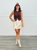 Western Print Mini Skirt (Reg.)