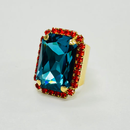 TOVA - Mini Soleil Ring with Trim - Montana