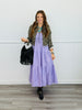 Lavender/Cream Fiesta Tiered Midi Dress (Reg & Plus)