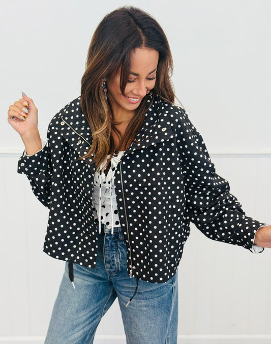 Black Polka Dot Jacket (Reg.)
