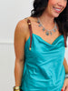 Turquoise Buckle Straps Cami Top (Reg.)
