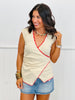 Sleeveless Stitch Detail Wrap Top (Reg.) - 2 Colors