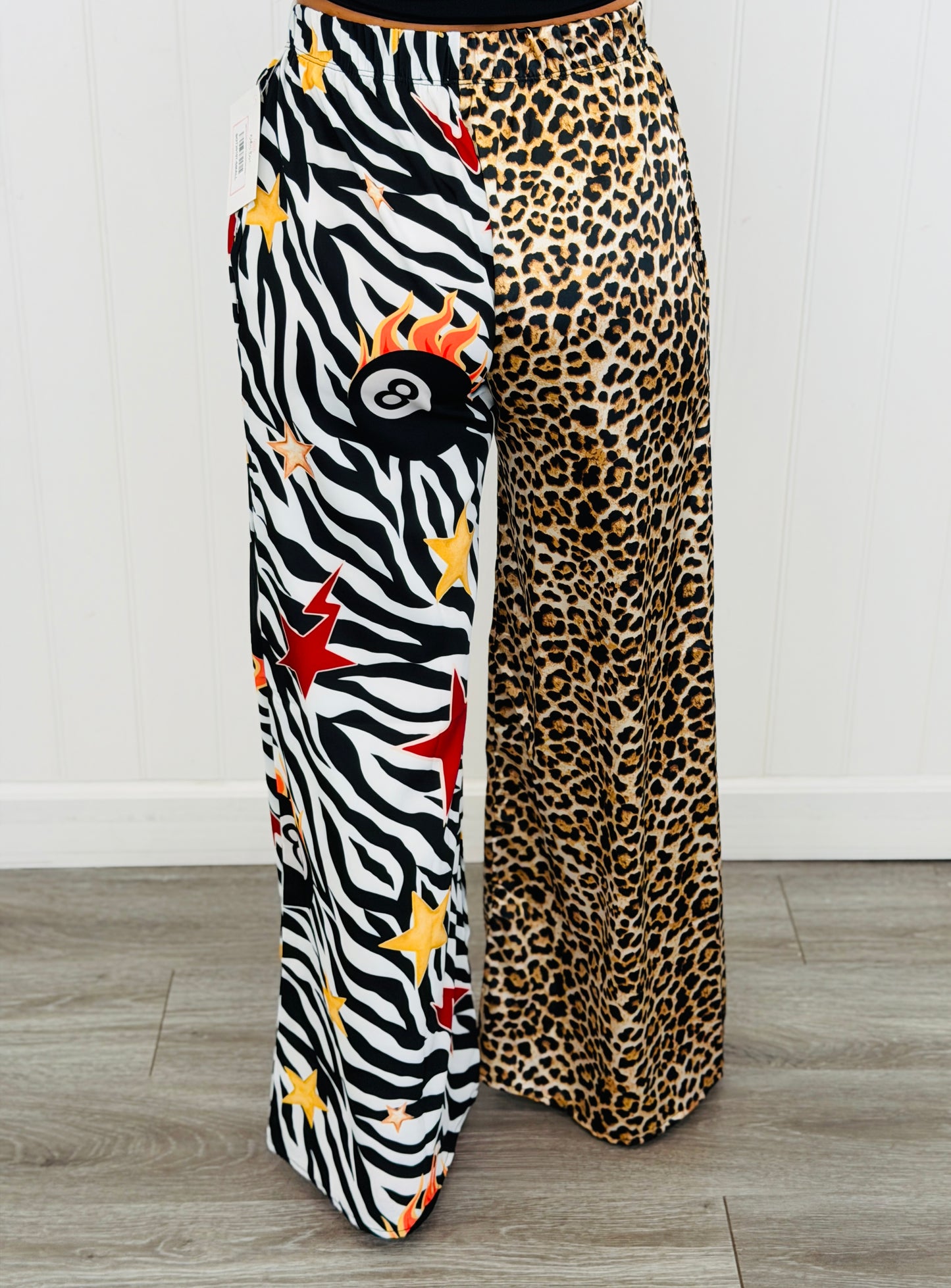 Split Decision Leopard & Zebra Pants (Reg.)
