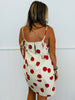 Cream/Red Big Bold Polka Dot Mini Dress (Reg.)