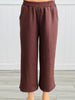 Brown Wide Leg Pants (Reg. and Plus)